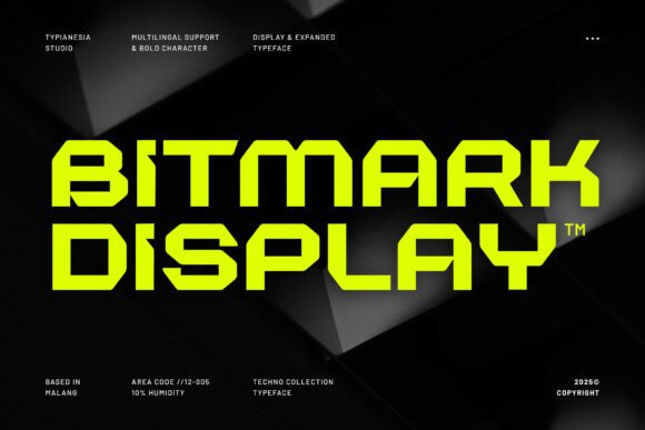 Bitmark: A Bold, Futuristic Display Font That Delivers