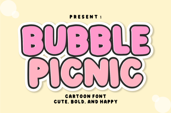 Bubble Picnic: A Joyful Display Font for Digital Brands