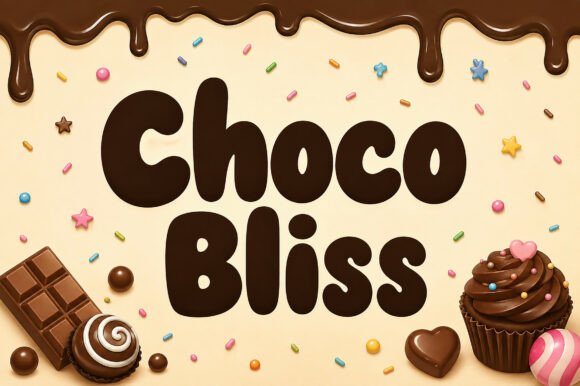 Choco Bliss: A Playful Display Font for Joyful Web Headlines