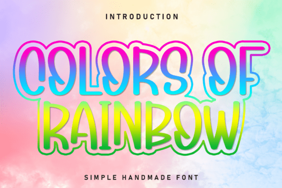 Colors of Rainbow: A Display Font That Makes Campaigns Feel Human