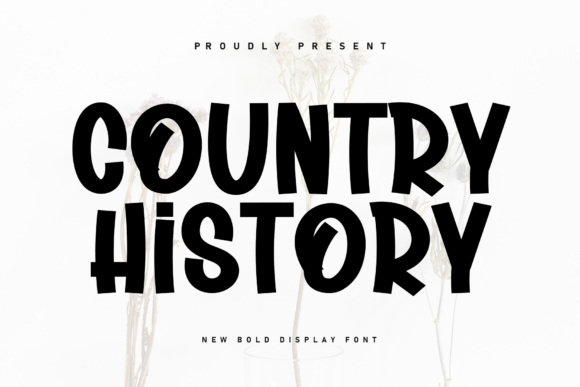 Country History: A Handwritten Display Font with Gentle Rhythm