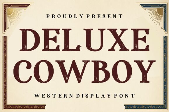 Deluxe Cowboy: A Bold Display Font for Editorial Impact