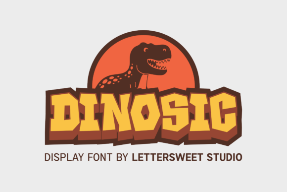Dinosic: A Playful Display Font for Memorable Branding