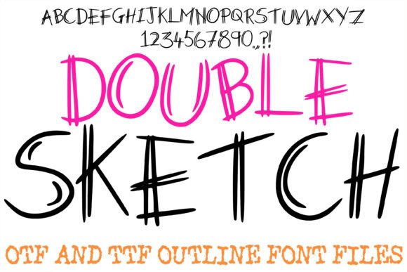 Double Sketch: A Light, Artistic Display Typeface