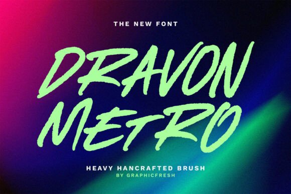 Dravon Metro: A Bold, Textured Display Font for Editorial Confidence