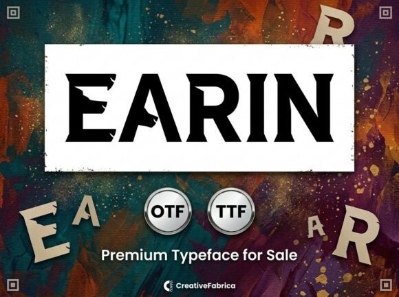 Earin: A Bold Display Font for Impactful Brand Identity