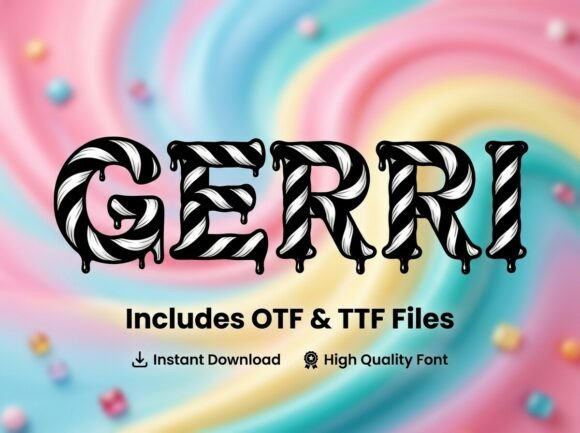 Gerri: A Playful Display Font for Sweet, Memorable Branding