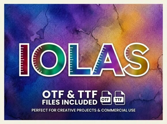 Iolas: A Bold Display Font That Makes Handmade Products Shine