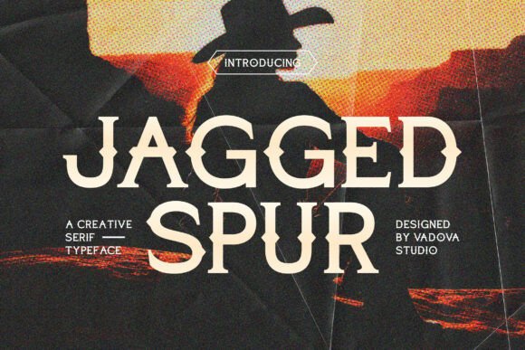 Jagged Spur: A Bold Display Font for Authentic Western Branding