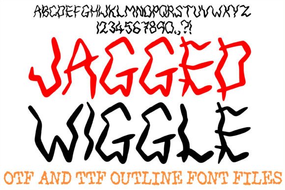 Jagged Wiggle Font: A Bold Display Typeface for High-Energy Branding