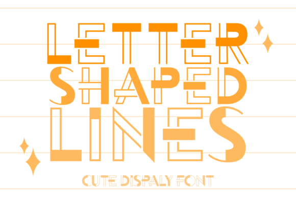 Letter Shaped Lines: A Display Font That Makes Your Brand Feel Intentional