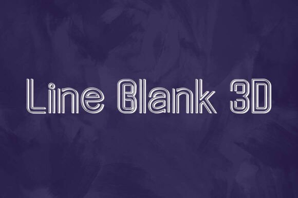 Line Blank 3D: A Display Font That Builds Brand Trust