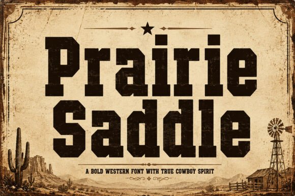 Prairie Saddle: A Warm, Grounded Display Font