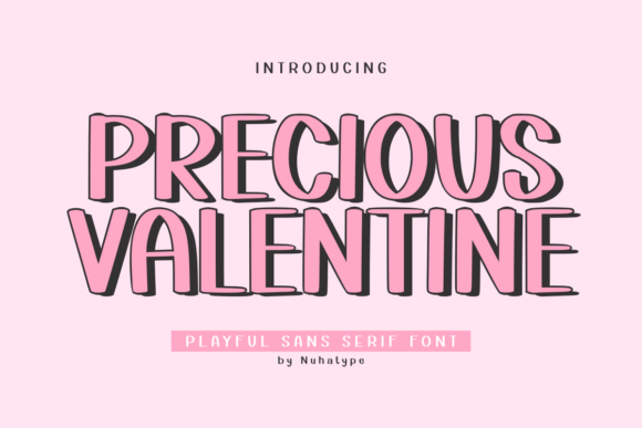 Precious Valentine: A Romantic Display Font for Handmade Creators