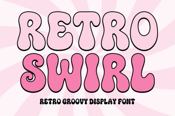 Retro Swirl: A Groovy 70s Display Font for Handmade Brands
