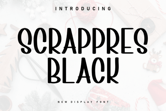 Scrappres Black: A Display Font That Makes Your Headlines Feel Handcrafted