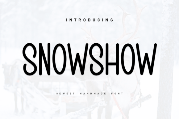 Snowshow: A Handwritten Display Font That Feels Like Warm Cocoa