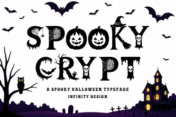 Spooky Crypt: A Halloween Display Font for Bold Digital Branding