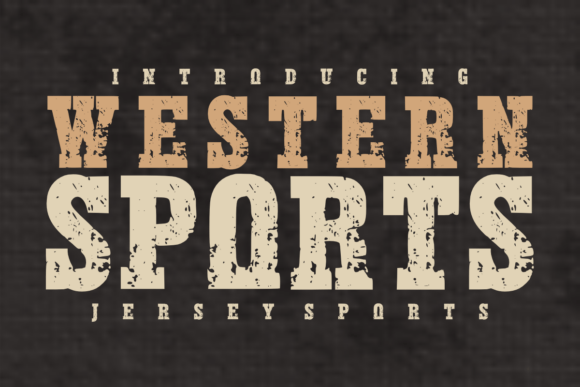 Western Sports: A Bold Display Font for Authentic Brand Identity